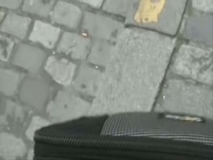 Street video of gorgeous chicks filmed upskirt
