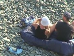 Voyeur. Blowjobs and sex on public beach