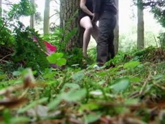 Horny Couple Fuck In The Woods