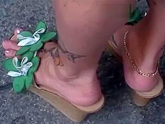 Candid sexy feet wedges shoes best adult free photos