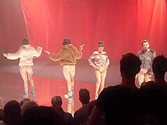 naked on stage 2 - PornZog Free Porn Clips